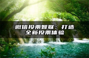 微信投票智联：打造全新投票体验