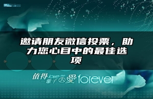 邀请朋友微信投票，助力您心目中的最佳选项