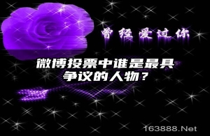 微博投票中谁是最具争议的人物？